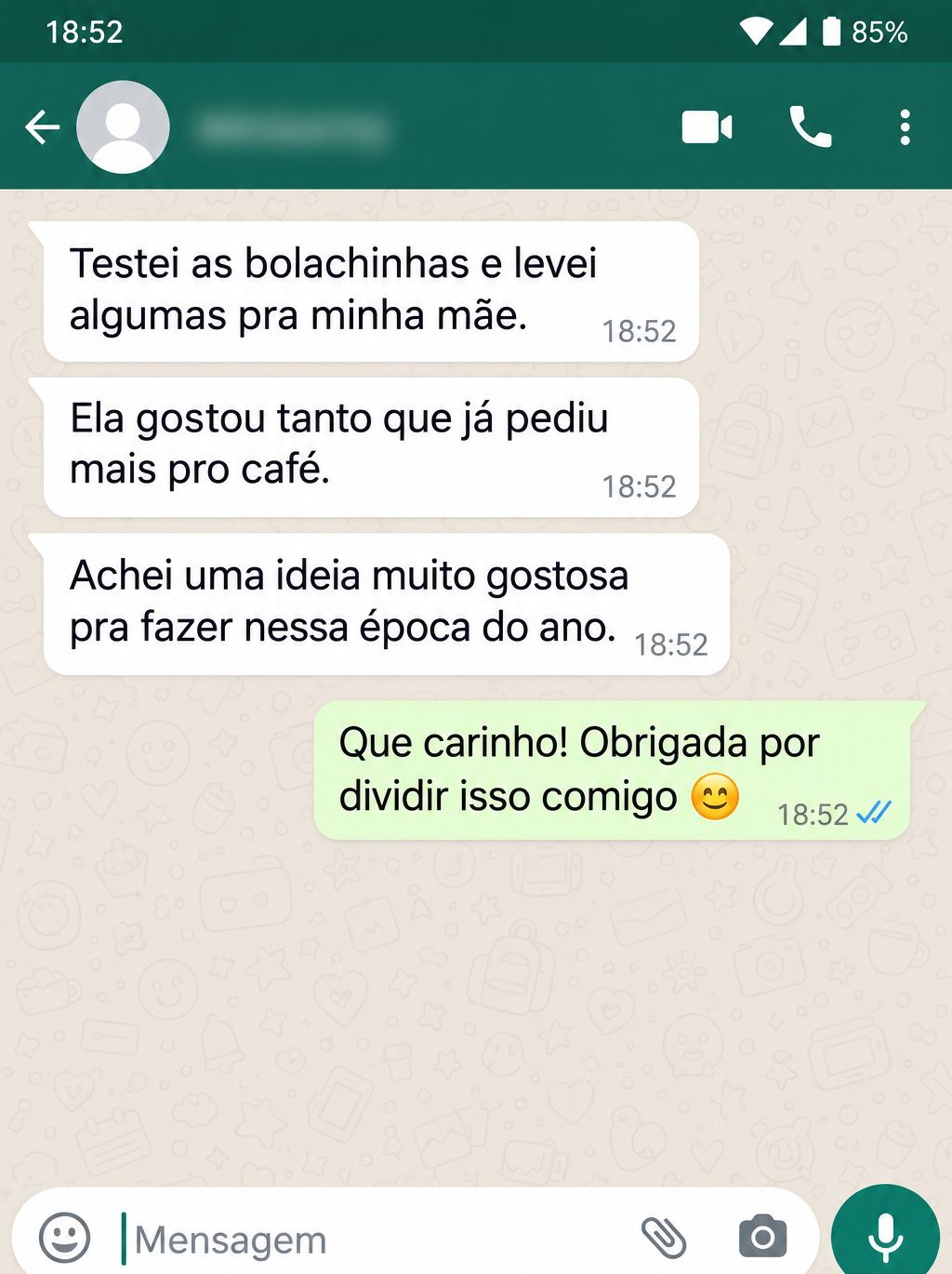 Bolachinhas para compartilhar