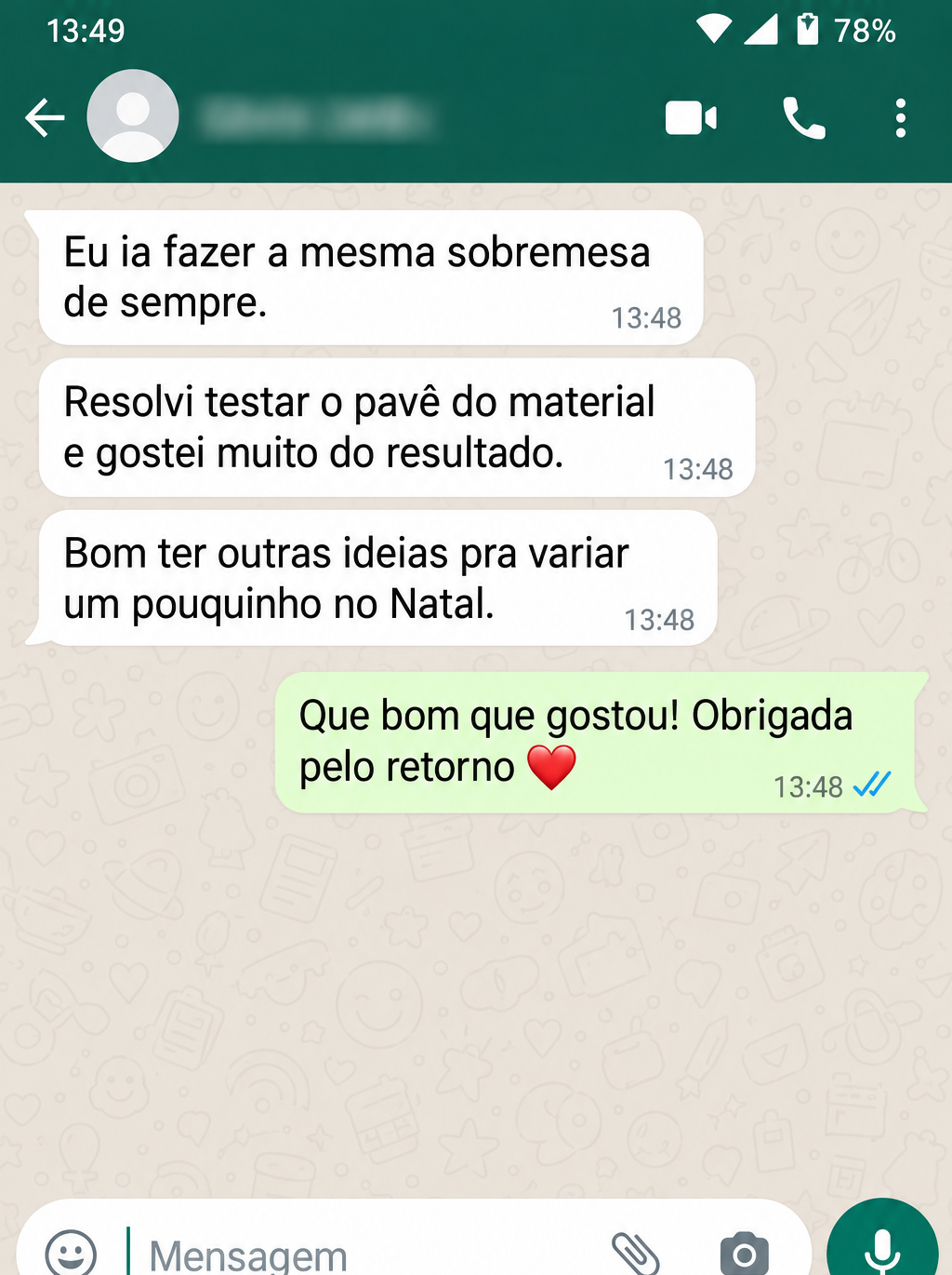 Uma ideia diferente de pavê