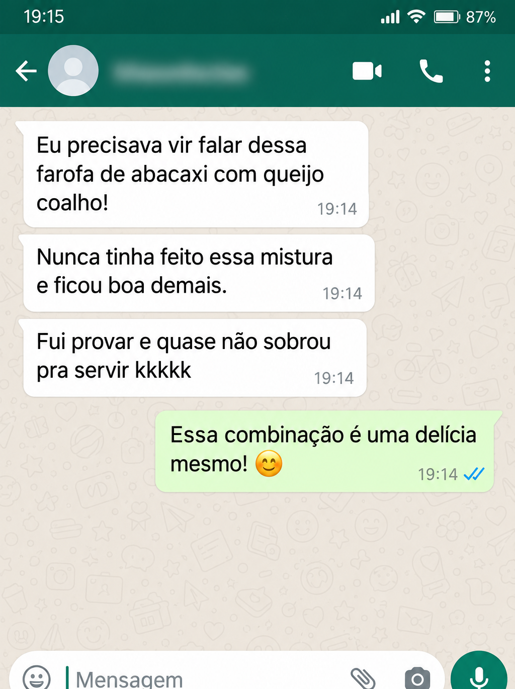Uma combinação de sabores na farofa
